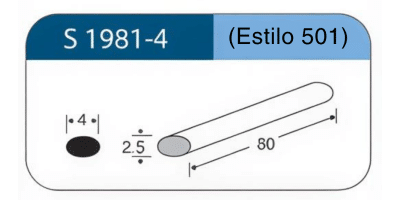 Esponja de Silicone S 1981-4 Estilo 501