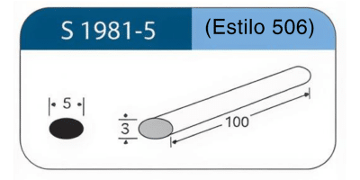 Esponja de Silicone S 1981-5 Estilo 506